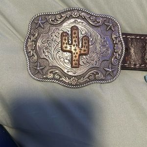 cactus belt buckle